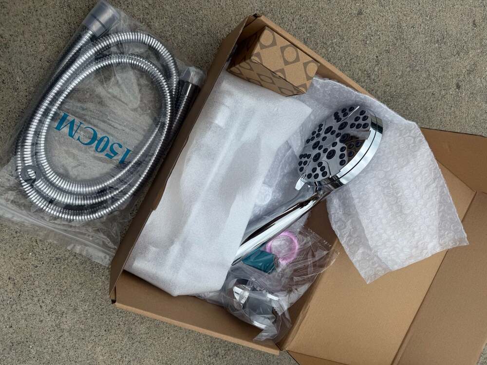 Dual 12-Inch Rain Shower Head with Handheld Combo Set